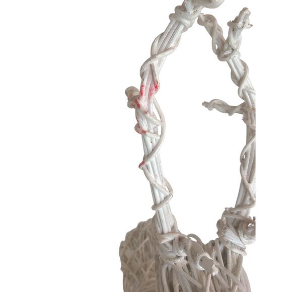 Vintage White Twig Rattan Christmas Holiday Reindeer - Picture 4 of 8